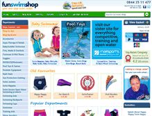 Tablet Screenshot of funswimshop.co.uk